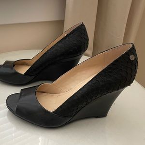 Calvin Klein Snakeskin Wedge Heel